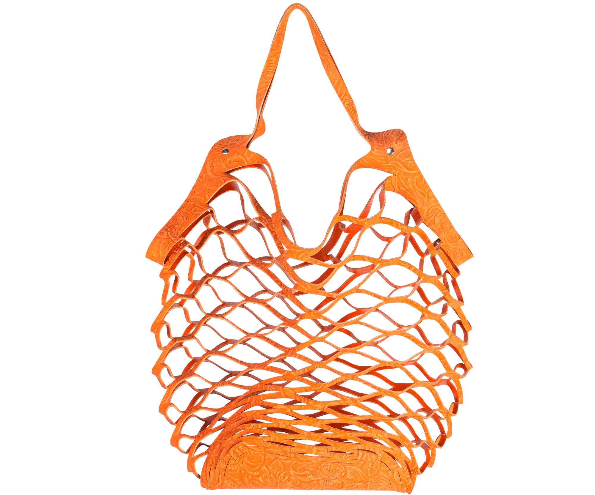 Vanzetti cut out bag oranje