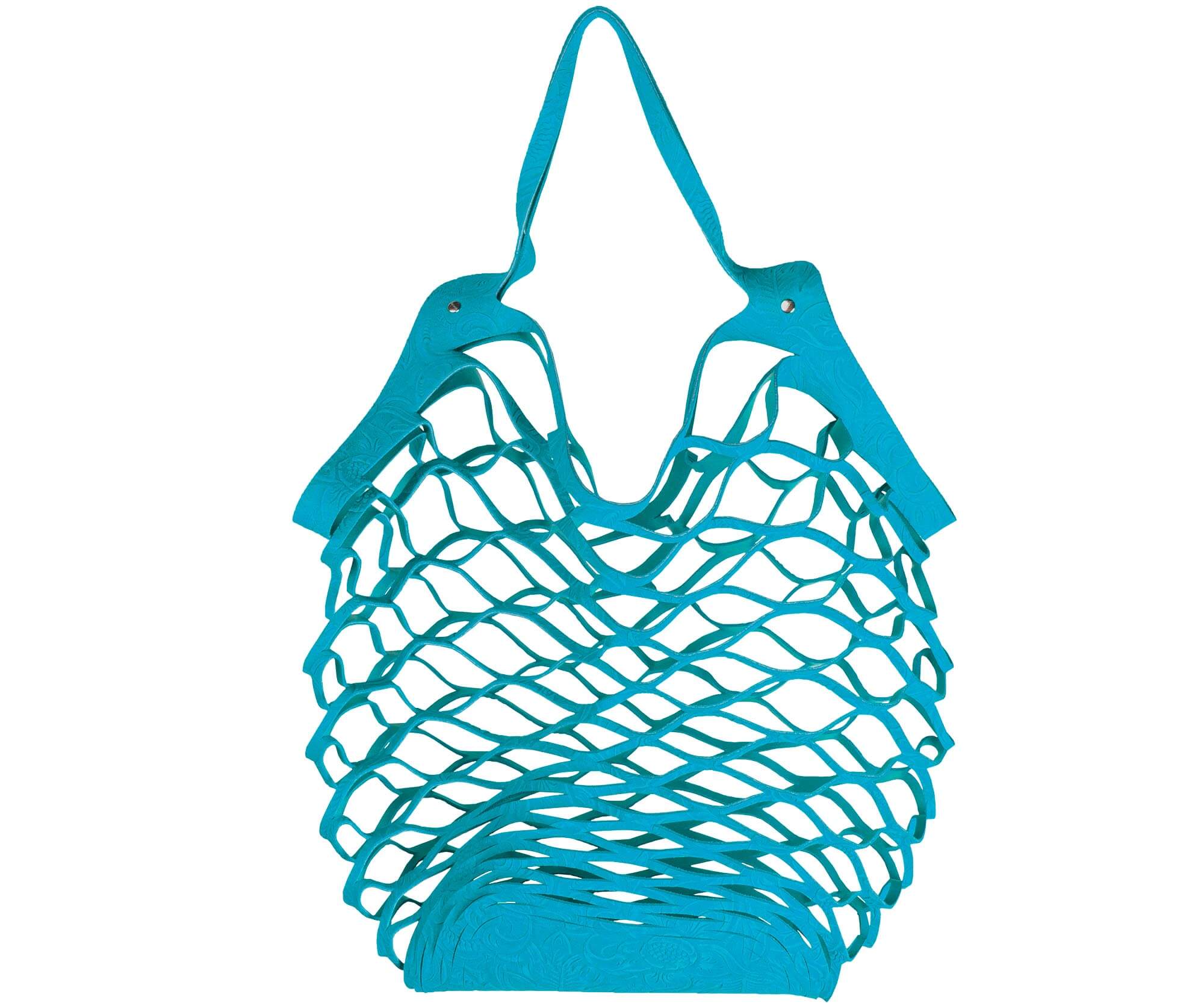 Vanzetti cut out bag blue